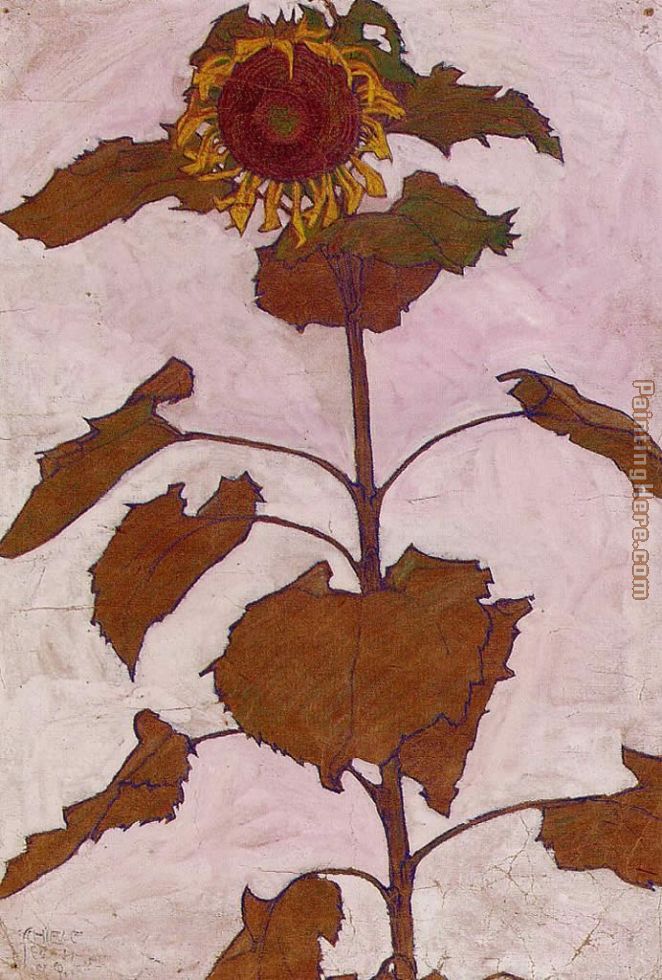 Egon Schiele Sunflower 1